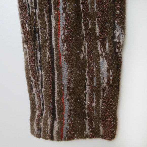 Missoni Slim Knit Trouser Pant With Leather Trim Waist Size 40 - Picture 5 of 14